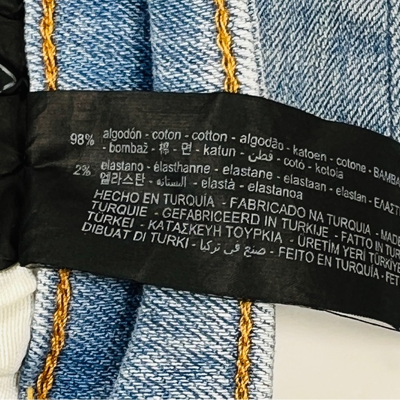 ZARA Long Denim Jeans Mid Waist 2 (34) NWT - Picture 11 of 11